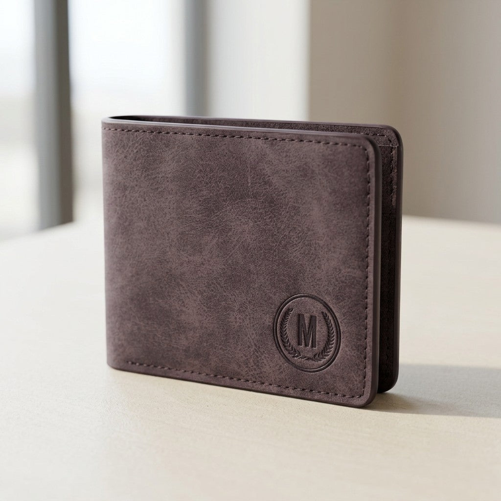 M-Design Soft Leather Bifold Wallet for Men