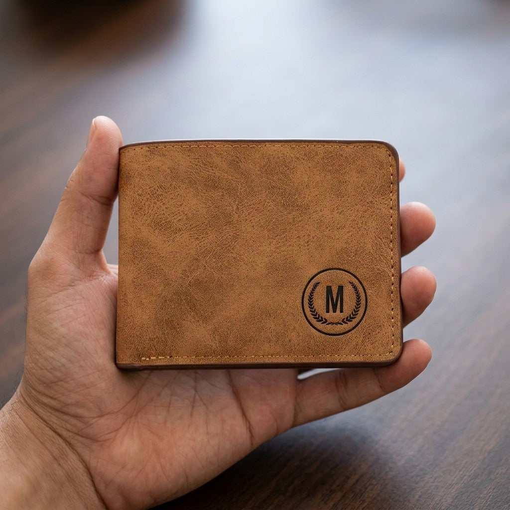 M-Design Soft Leather Bifold Wallet for Men